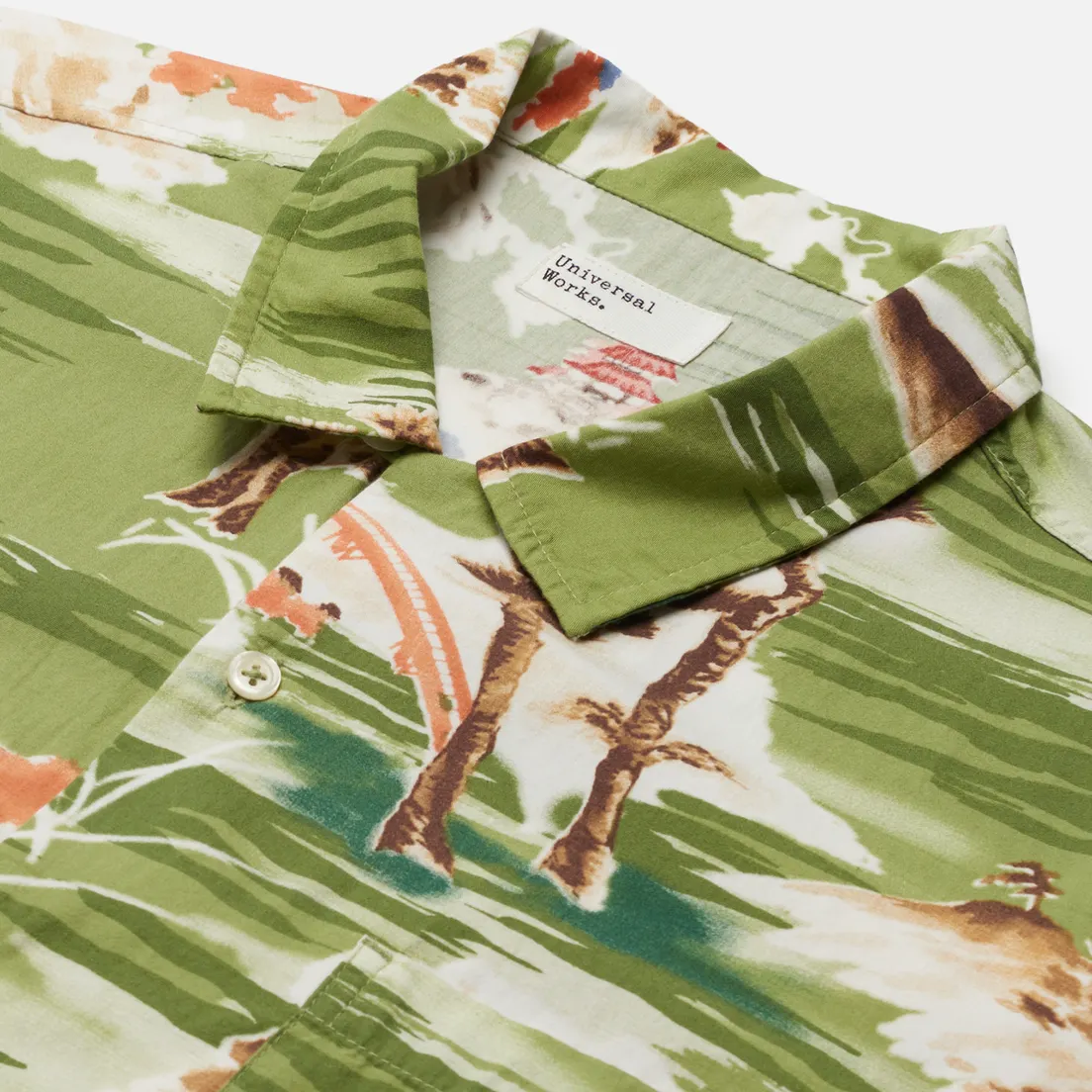Universal Works Мужская рубашка Road Fuji Summer Print