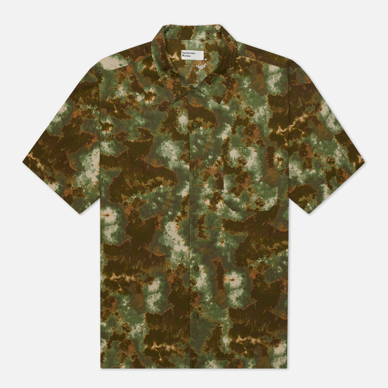 Мужская рубашка Universal Works Road Space Camo Olive