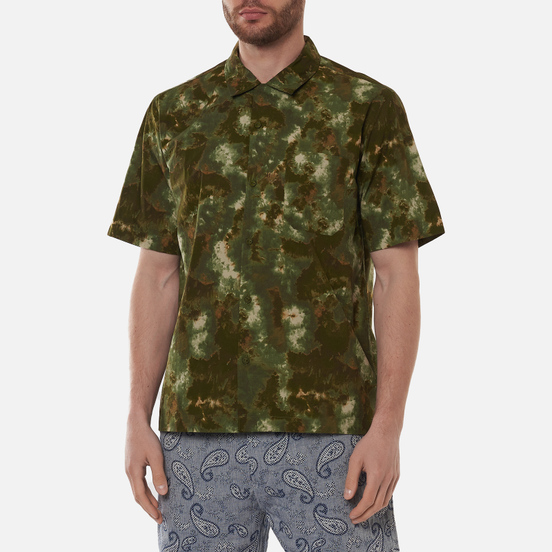 Мужская рубашка Universal Works Road Space Camo Olive