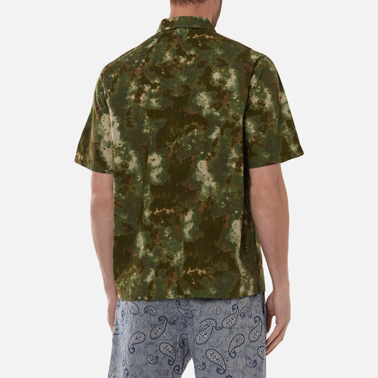 Мужская рубашка Universal Works Road Space Camo Olive