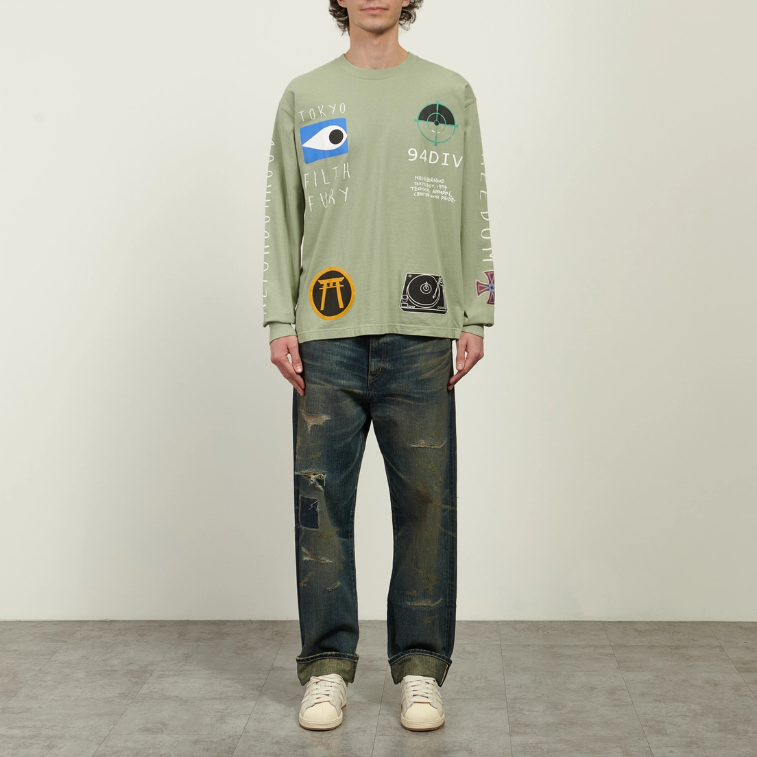 Neighborhood Мужской лонгслив LS-10