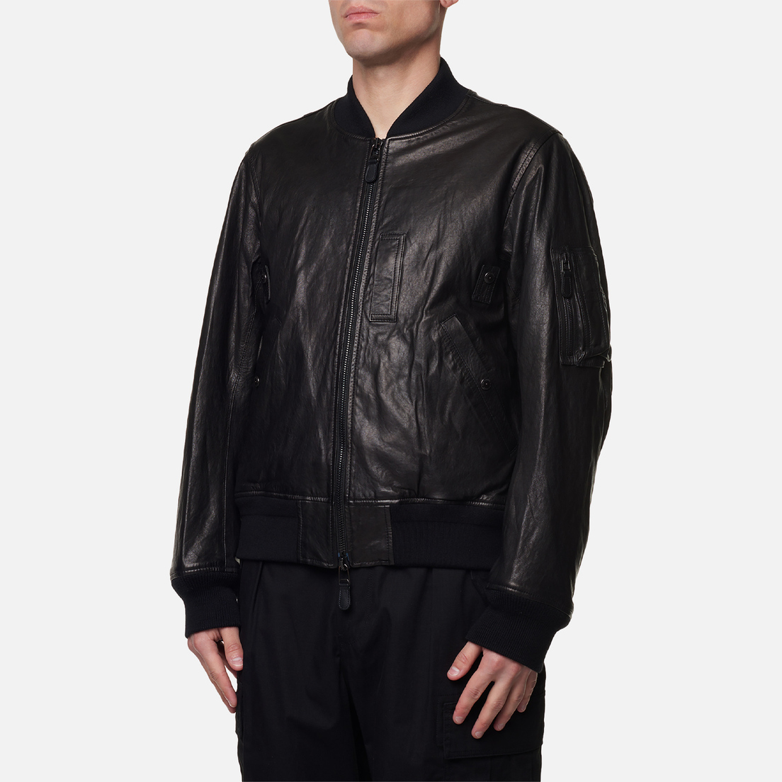 EASTLOGUE Мужская куртка бомбер MA-1 Leather