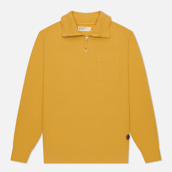 Мужская толстовка Universal Works Half Zip Dry Handle Loopback Gold