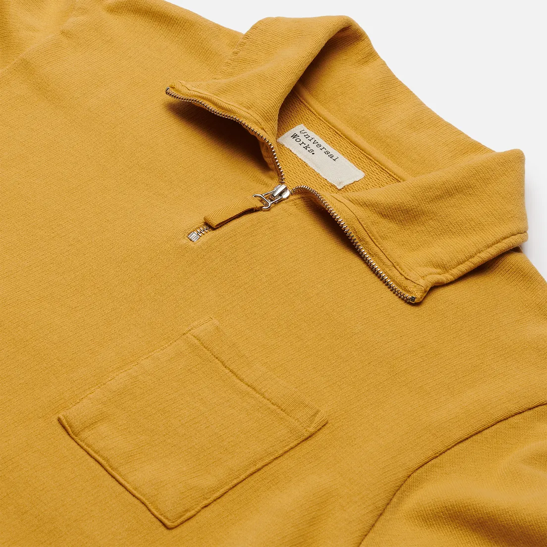 Universal Works Мужская толстовка Half Zip Dry Handle Loopback