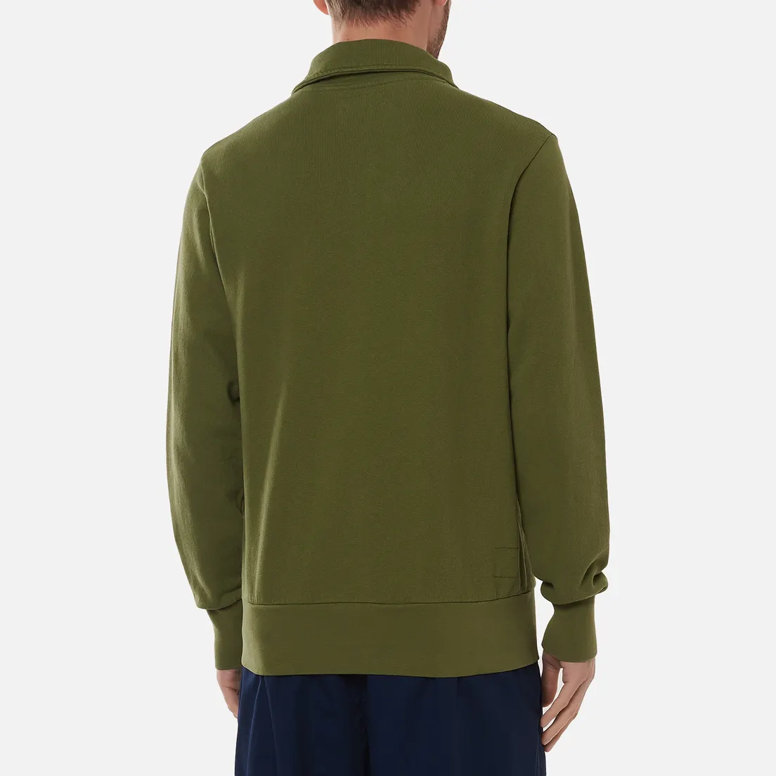 Universal Works Мужская толстовка Half Zip Dry Handle Loopback