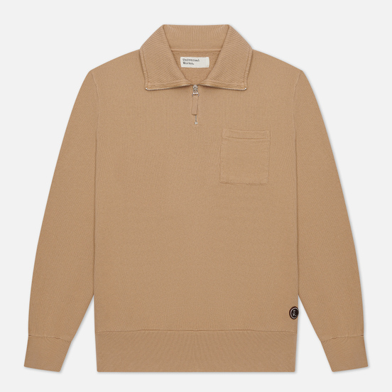 Мужская толстовка Universal Works Half Zip Dry Handle Loopback Sand