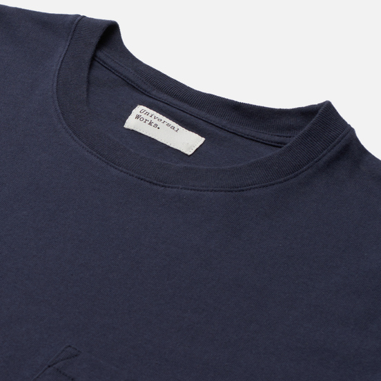 Мужская футболка Universal Works Big Pocket Save That Jersey Indigo