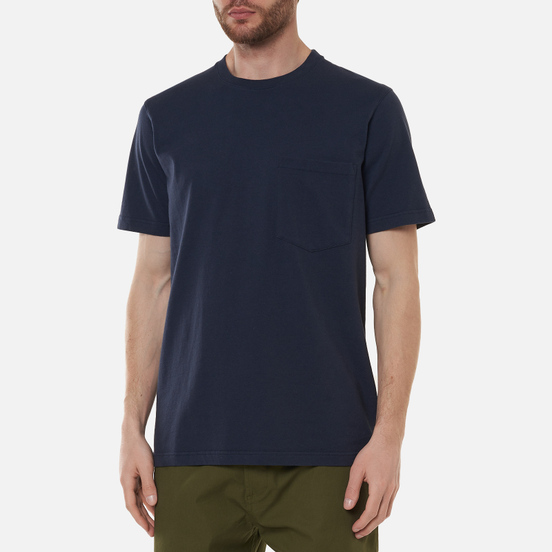 Мужская футболка Universal Works Big Pocket Save That Jersey Indigo