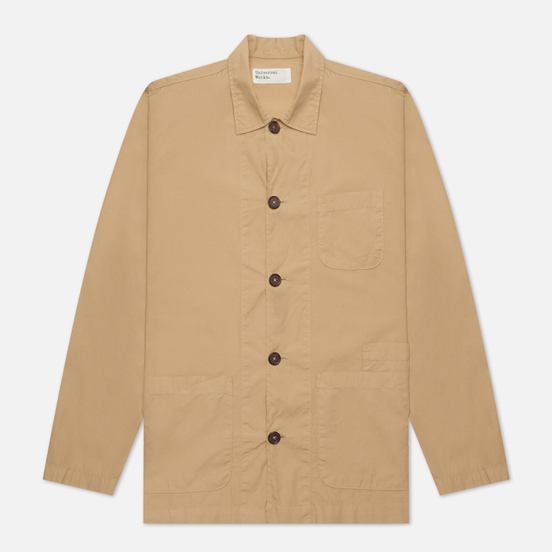 Мужская рубашка Universal Works Bakers Overshirt Poplin Sand