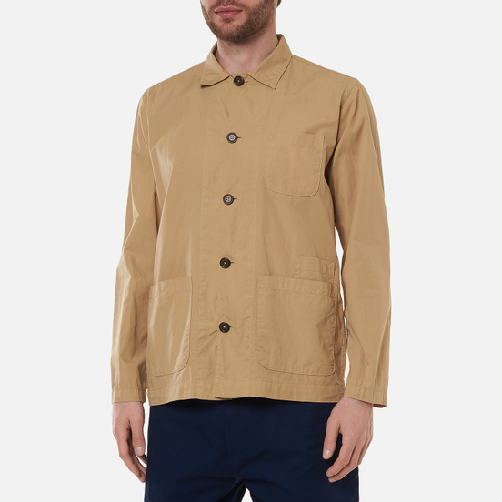 Мужская рубашка Universal Works Bakers Overshirt Poplin Sand