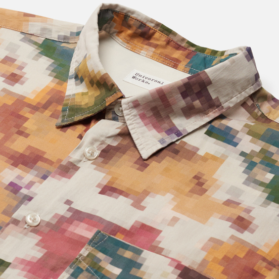 Мужская рубашка Universal Works Humber Pixel Flower Camo