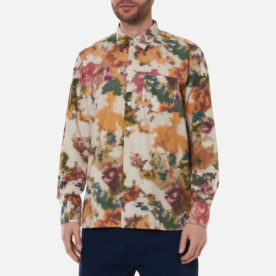 Мужская рубашка Universal Works Humber Pixel Flower Camo