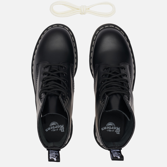 Мужские ботинки Dr. Martens, цвет чёрный, размер 42 24758001 1460 8 Eye White Stitch - фото 2