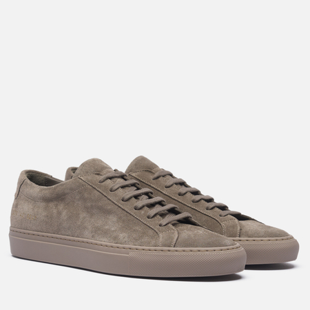 Мужские кроссовки Common Projects Achilles Tonal Suede, цвет бежевый, размер 43 EU