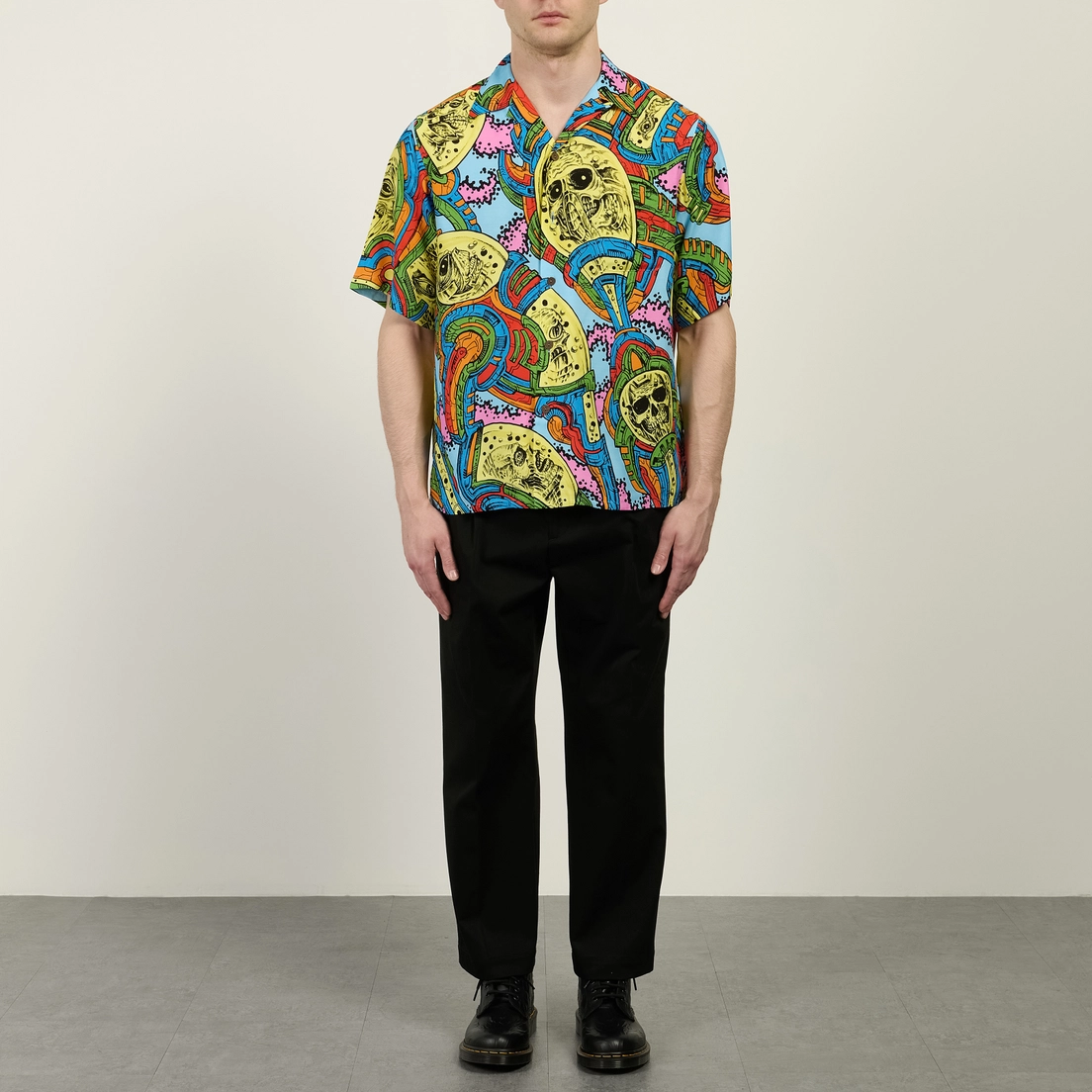 WACKO MARIA Мужская рубашка Hawaiian S/S Type 5