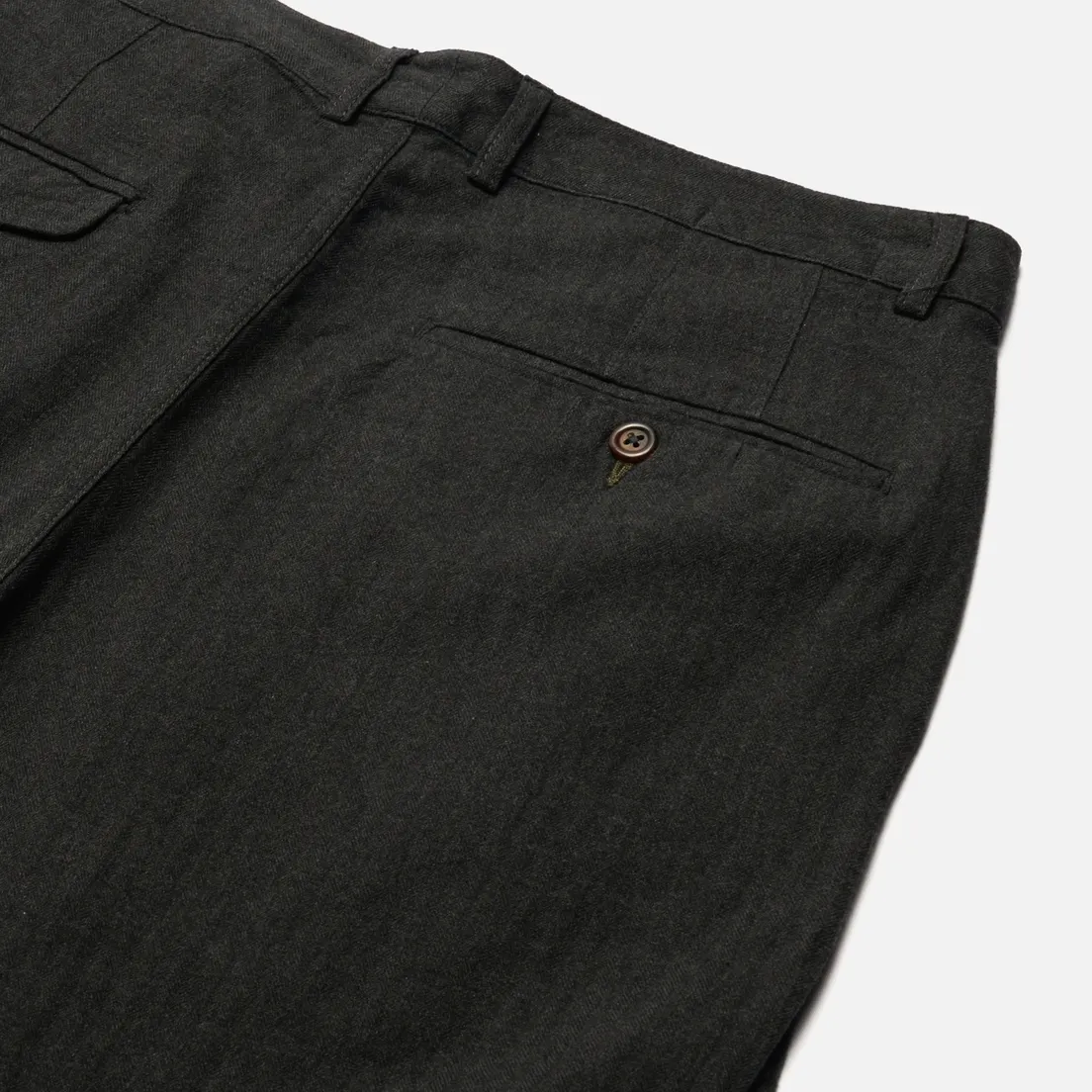 Universal Works Мужские брюки Double Pleat Herringbone Cotton