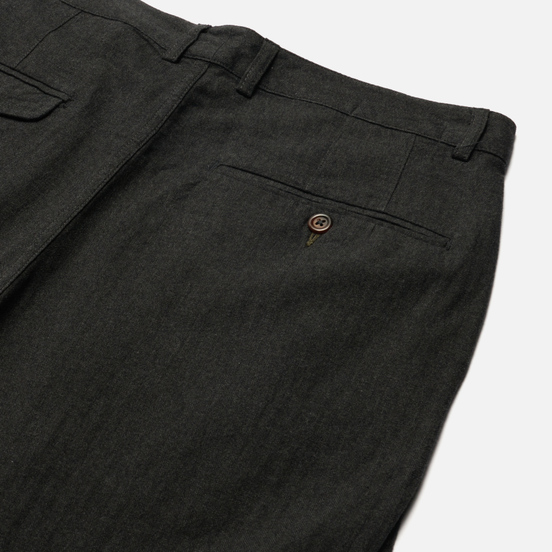 Мужские брюки Universal Works Double Pleat Herringbone Cotton Charcoal