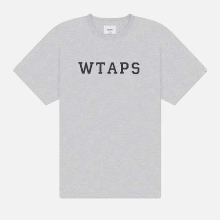 Мужская футболка WTAPS Academy 01, цвет серый, размер S