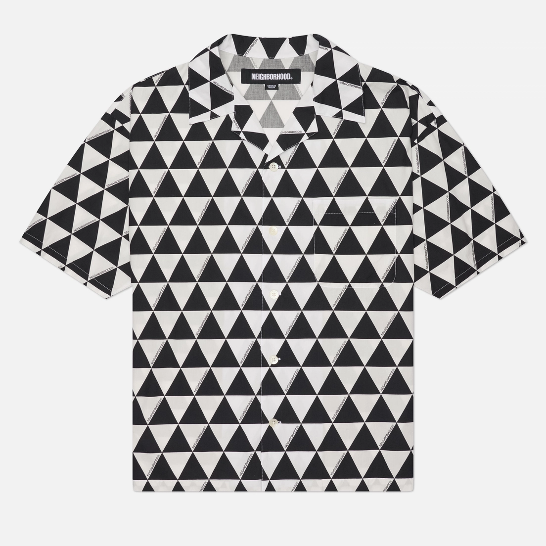 Neighborhood Мужская рубашка Triangle Pattern Hawaiian