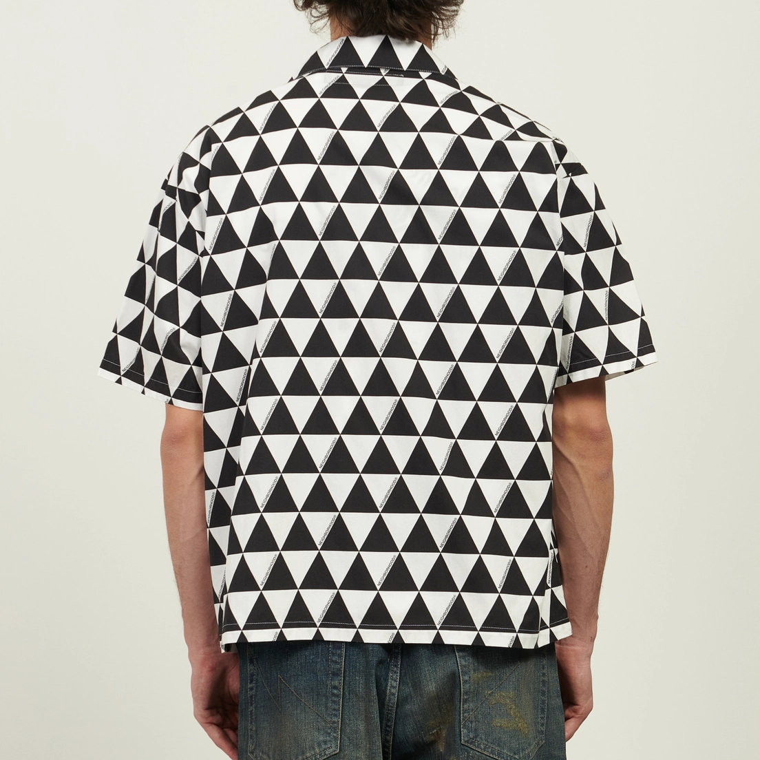 Neighborhood Мужская рубашка Triangle Pattern Hawaiian