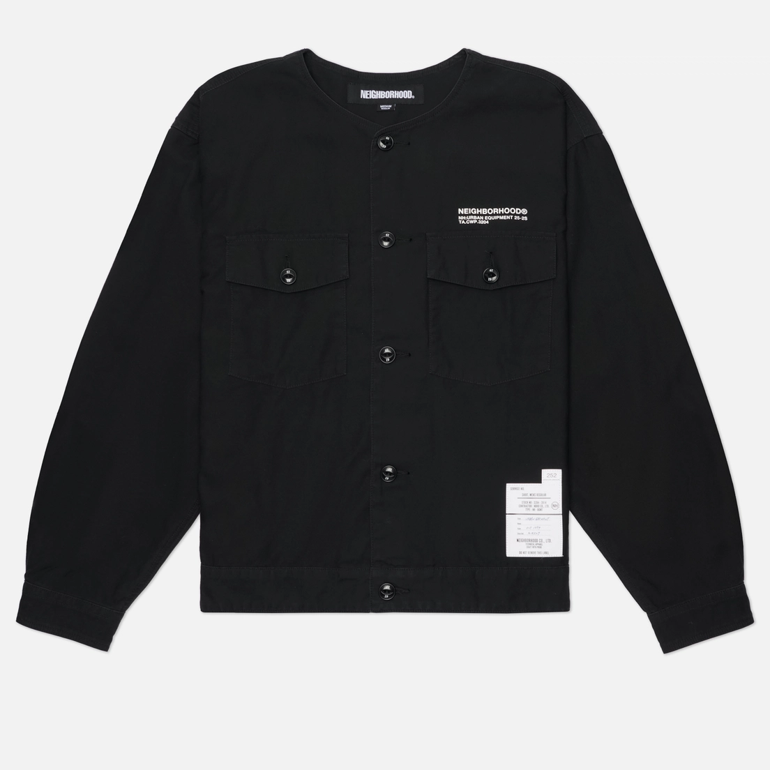 Neighborhood Мужская рубашка No Collar