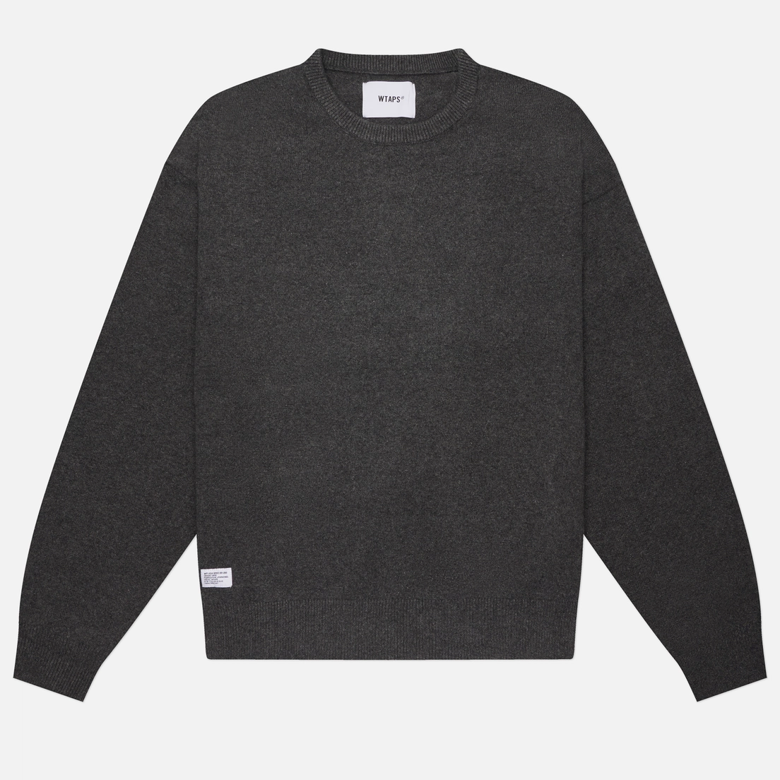 Мужской свитер WTAPS Crew Neck Nyco, 252FZDT-KNM01 BLACK