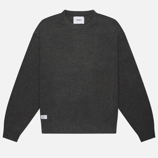 Мужской свитер WTAPS Crew Neck Nyco, 252FZDT-KNM01 BLACK
