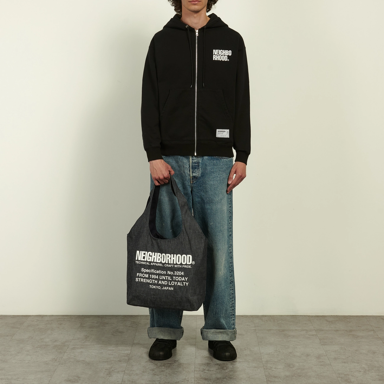 Сумка Neighborhood Denim Monk, 252TQNH-CG01 INDIGO
