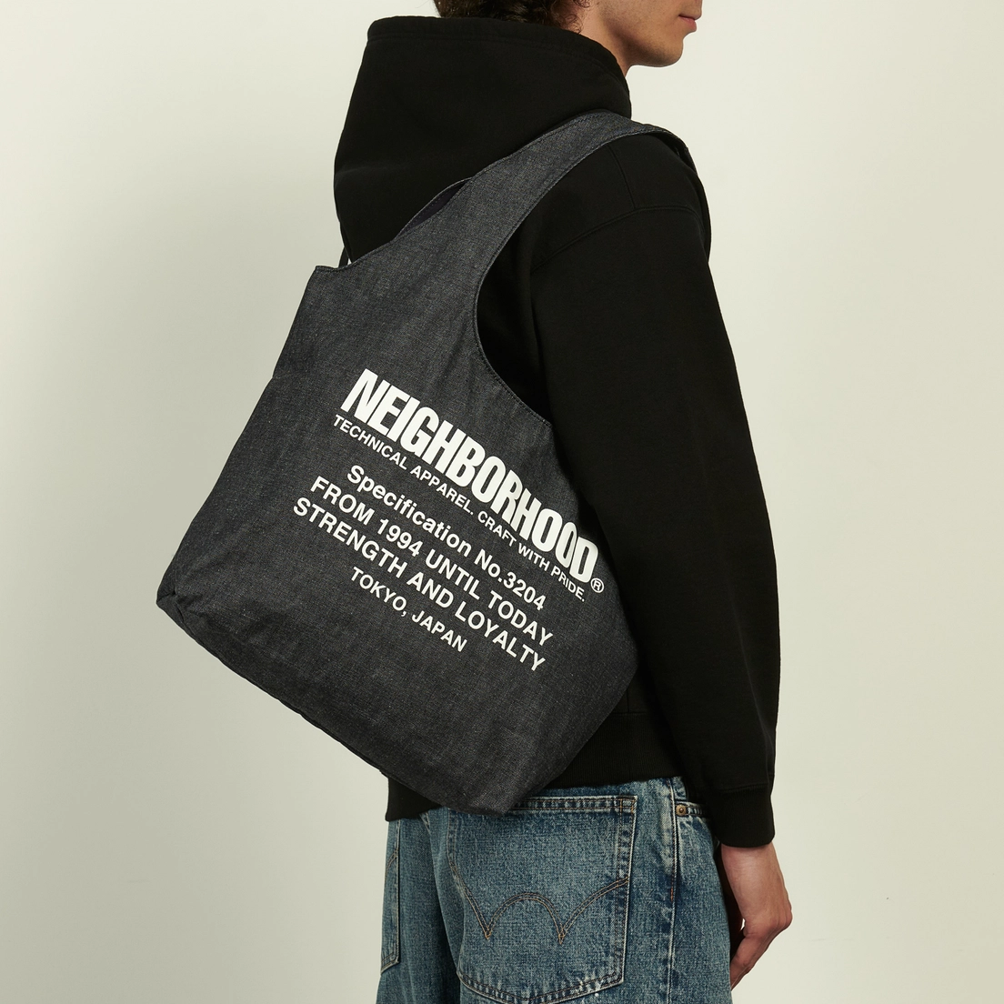 Сумка Neighborhood Denim Monk, 252TQNH-CG01 INDIGO