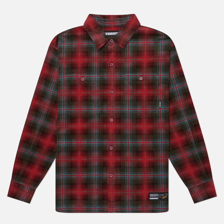 Мужская рубашка Neighborhood Corduroy Check, цвет красный, размер M