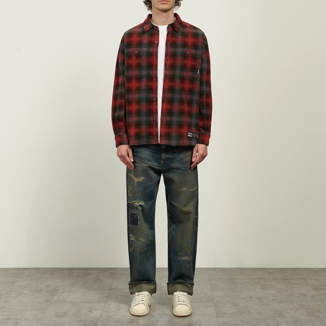 Neighborhood Мужская рубашка Corduroy Check