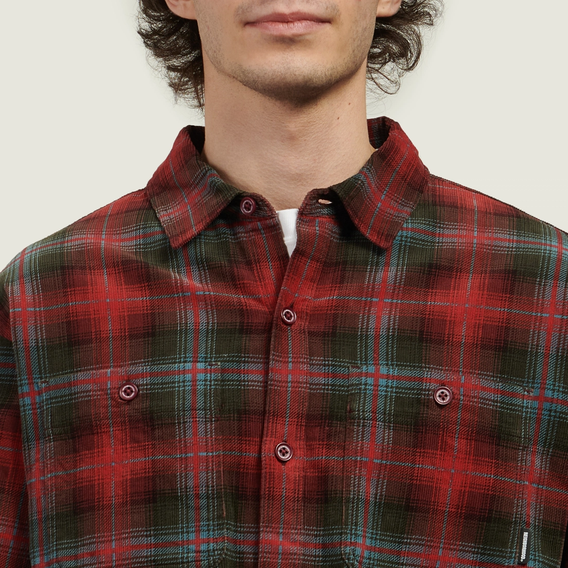 Neighborhood Мужская рубашка Corduroy Check