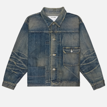 Мужская джинсовая куртка Neighborhood Savage Denim Type-1, цвет синий, размер XL