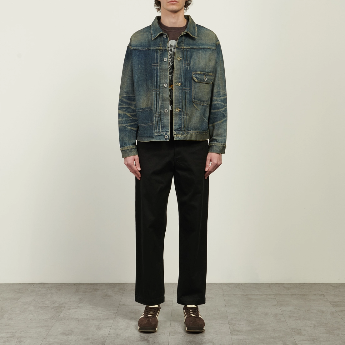 Neighborhood Мужская джинсовая куртка Savage Denim Type-1