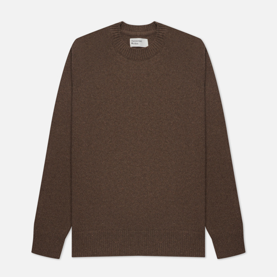 Мужской свитер Universal Works Loose Crew Neck Recycled Wool Light Brown