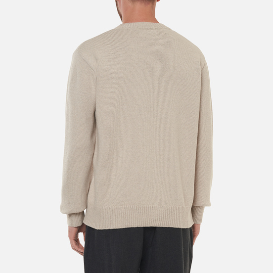 Мужской свитер Universal Works Loose Crew Neck Recycled Wool Sand