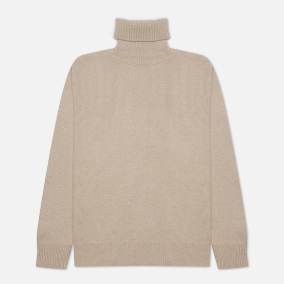 Мужской свитер Universal Works Roll Neck Recycled Wool Sand