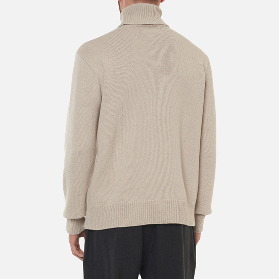 Мужской свитер Universal Works Roll Neck Recycled Wool Sand