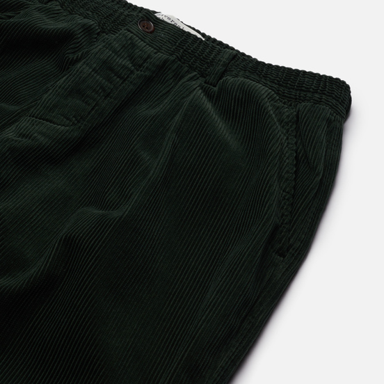 Мужские брюки Universal Works Pleated Track Cord Forest Green