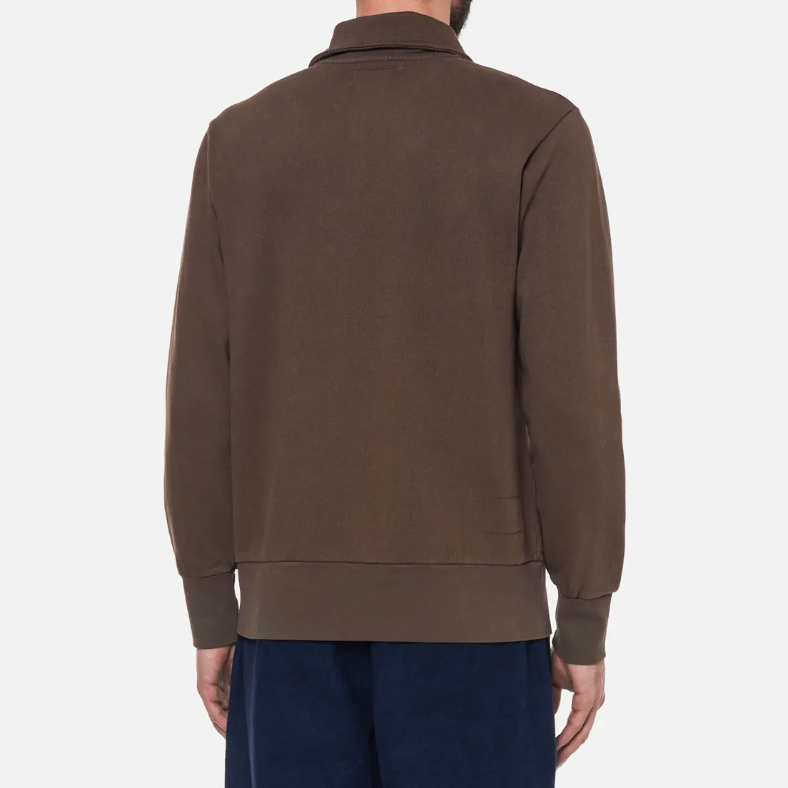 Universal Works Мужская толстовка Half Zip Dry Handle Loopback