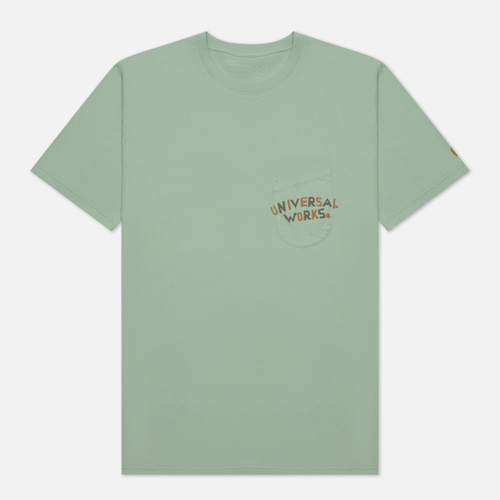 Мужская футболка Universal Works Print Pocket Organic Jersey Cool Green