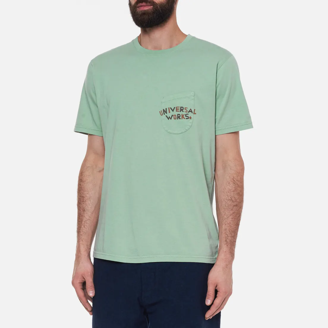 Universal Works Мужская футболка Print Pocket Organic Jersey