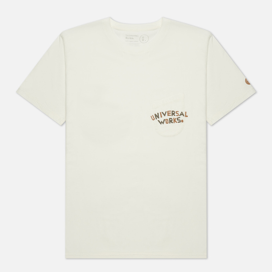 Мужская футболка Universal Works Print Pocket Organic Jersey Ecru