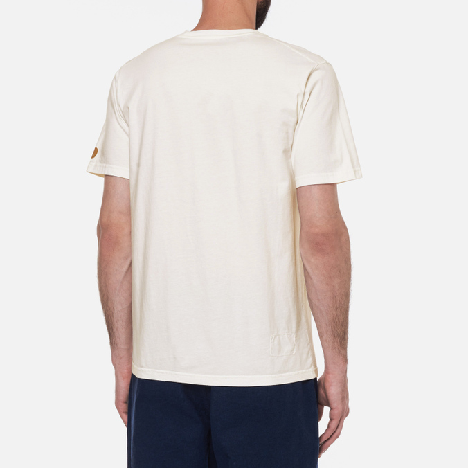 Мужская футболка Universal Works, цвет бежевый, размер XXL 25611-ECRU Print Pocket Organic Jersey - фото 4