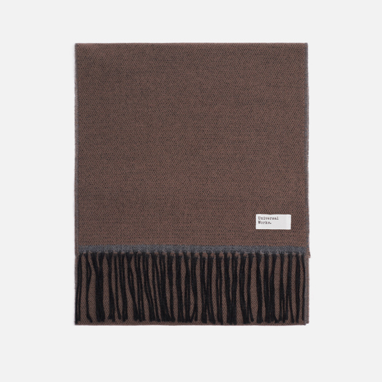 Шарф Universal Works Double Sided Dark Sand/Grey