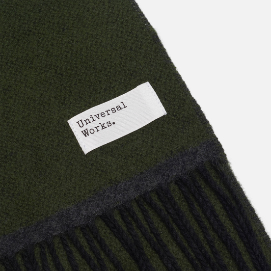 Шарф Universal Works Double Sided Olive/Charcoal