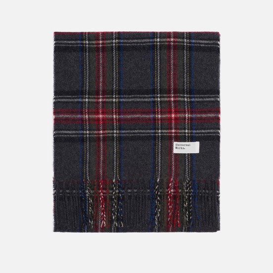 Шарф Universal Works Tartan Wool Charcoal