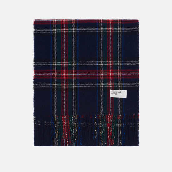 Шарф Universal Works Tartan Wool Navy