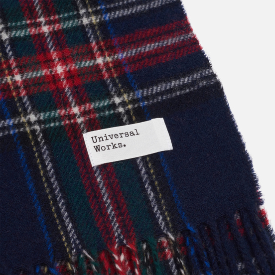 Шарф Universal Works Tartan Wool Navy