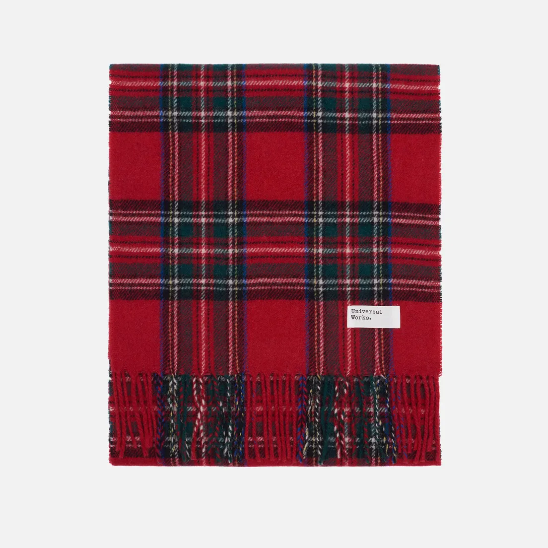 Universal Works Шарф Tartan Wool